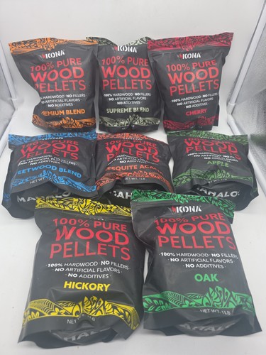 Kona wood pellets all - wood, variety